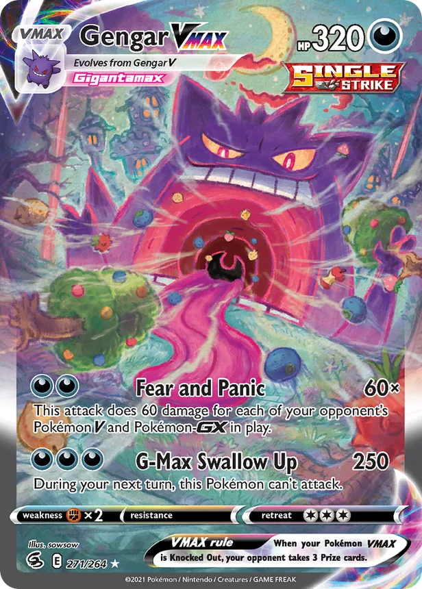 Gengar VMAX trading card